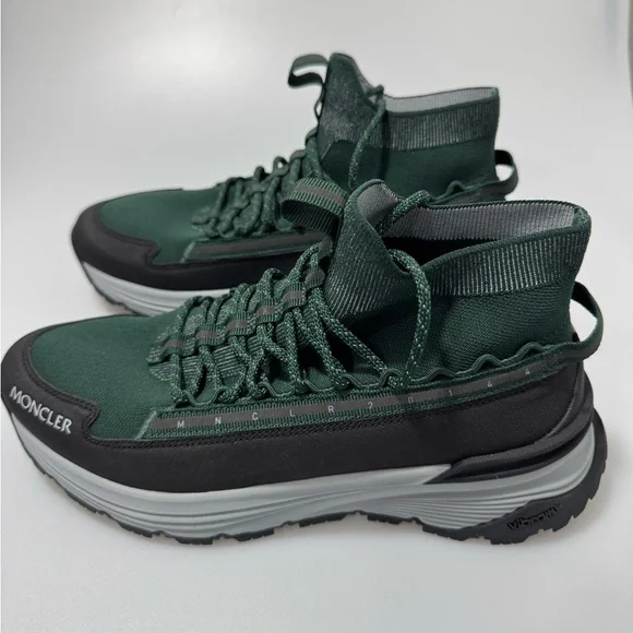 Moncler Monte Runner Sneakers Green Men’s Size EU 41/US 8 - Picture 3 of 8